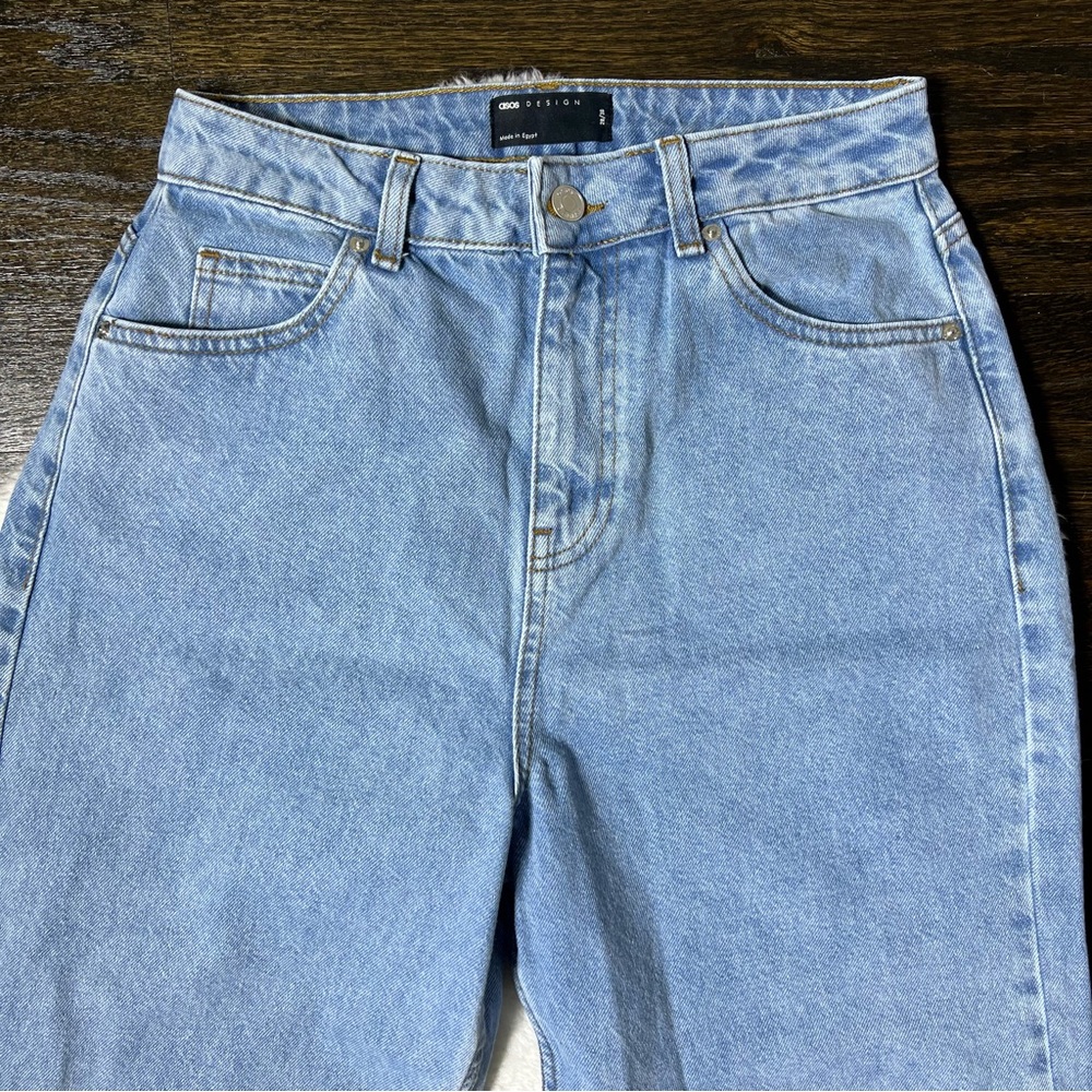 ASOS High Rise Blue Jeans - Picture 3 of 11